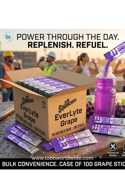 Sqwincher 20oz EverLyte Stik Grape, PK100