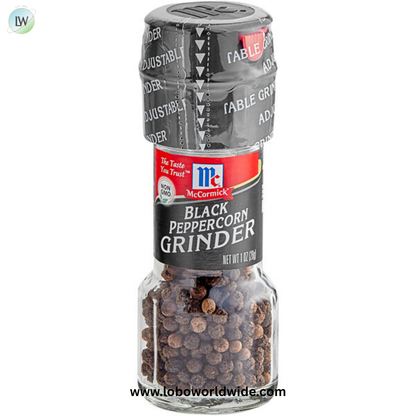 McCormick Black Peppercorn Grinder 1.24 oz. - 6/Pack