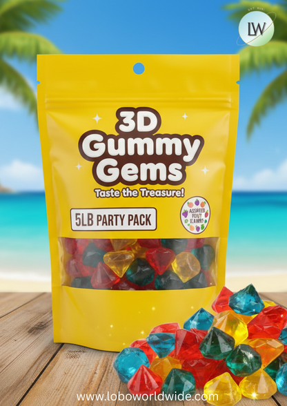 3D Gummy Gems(Various Sizes)