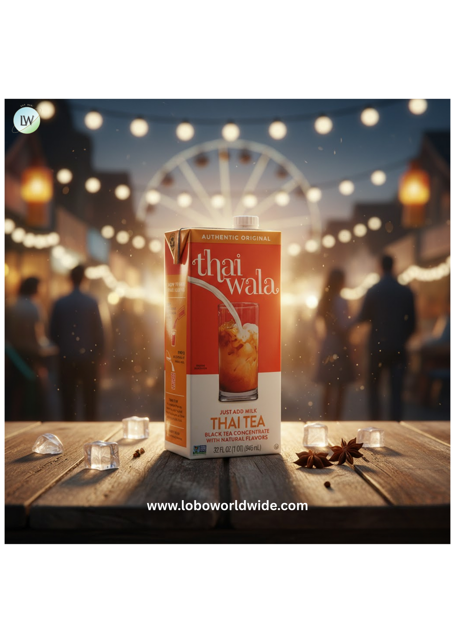 Thaiwala Original Thai Tea 1:1 Concentrate 32 fl. oz.