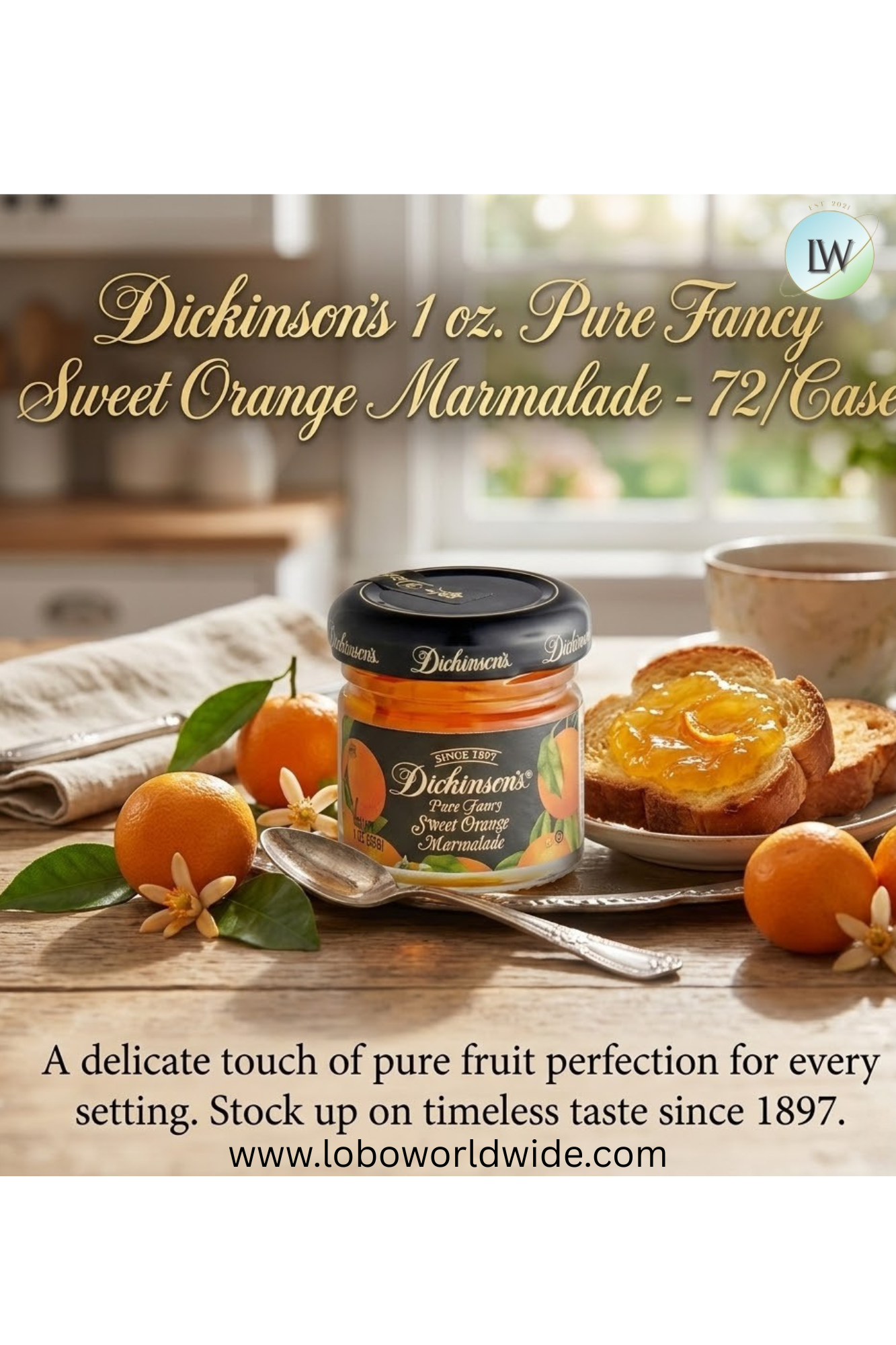 Dickinson's 1 oz. Fruit Spreads - 72/case