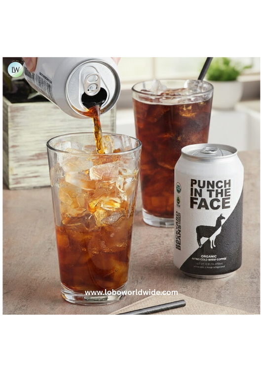 Backyard Beans 12 fl. oz. Organic Nitro Punch in the Face Cold Brew Coffee - 12/Case