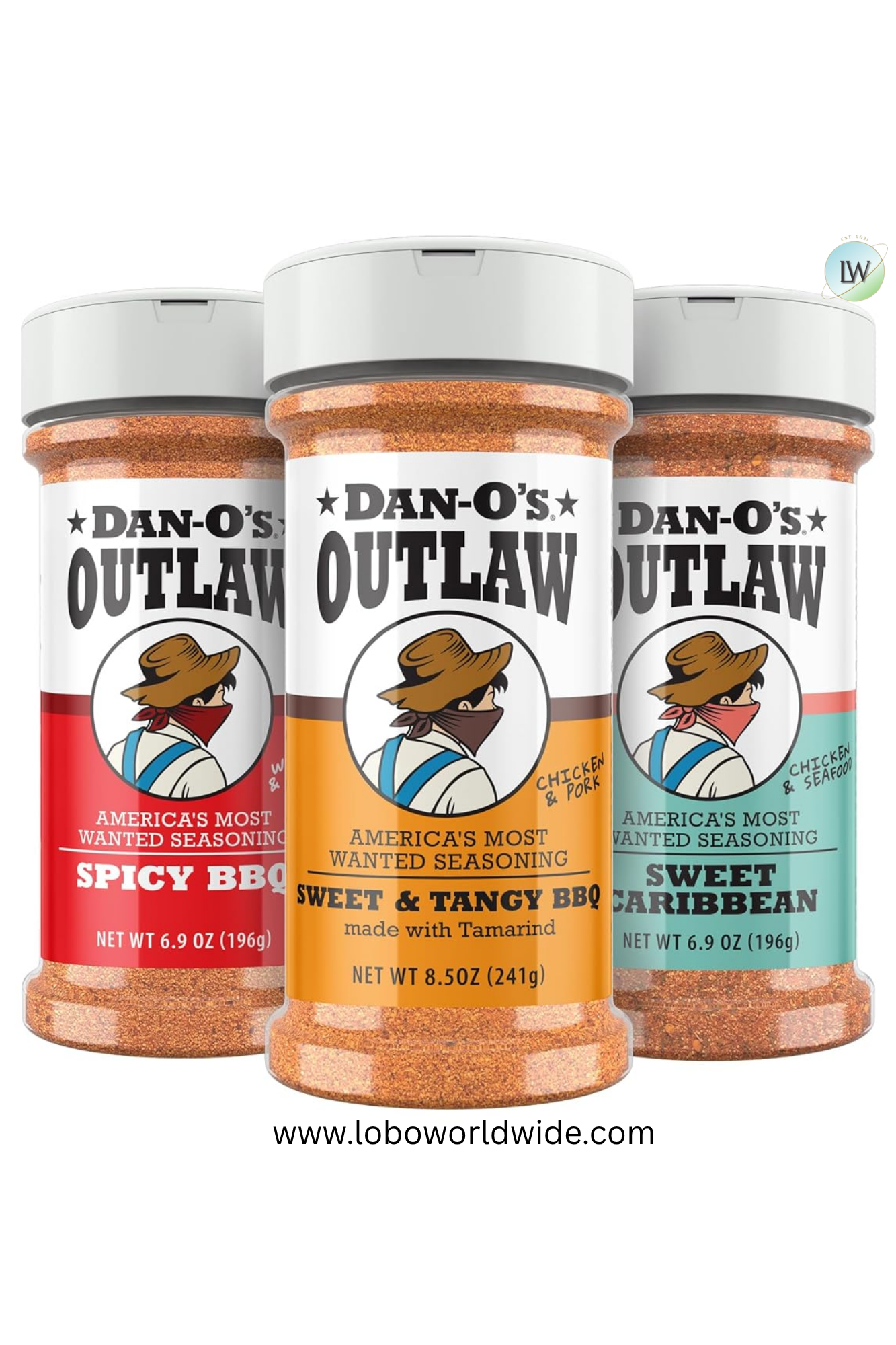 Dan-O's, 3 Bottle Seasoning Set (Variety Pack)