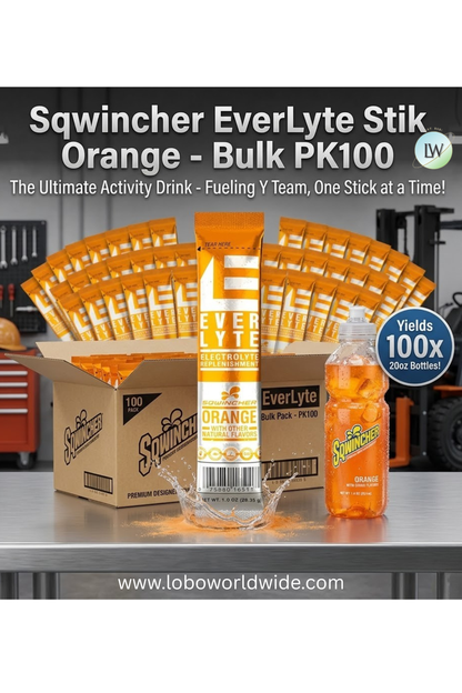 Sqwincher 20ozEverLyte Stik Orange, PK100