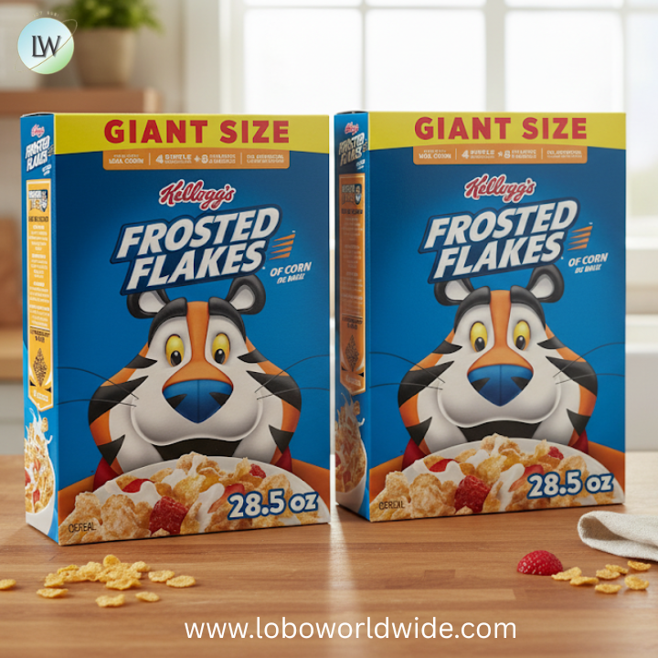Kellogg's Frosted Flakes Breakfast Cereal, Fat Free, Giant Size, 28.5 oz