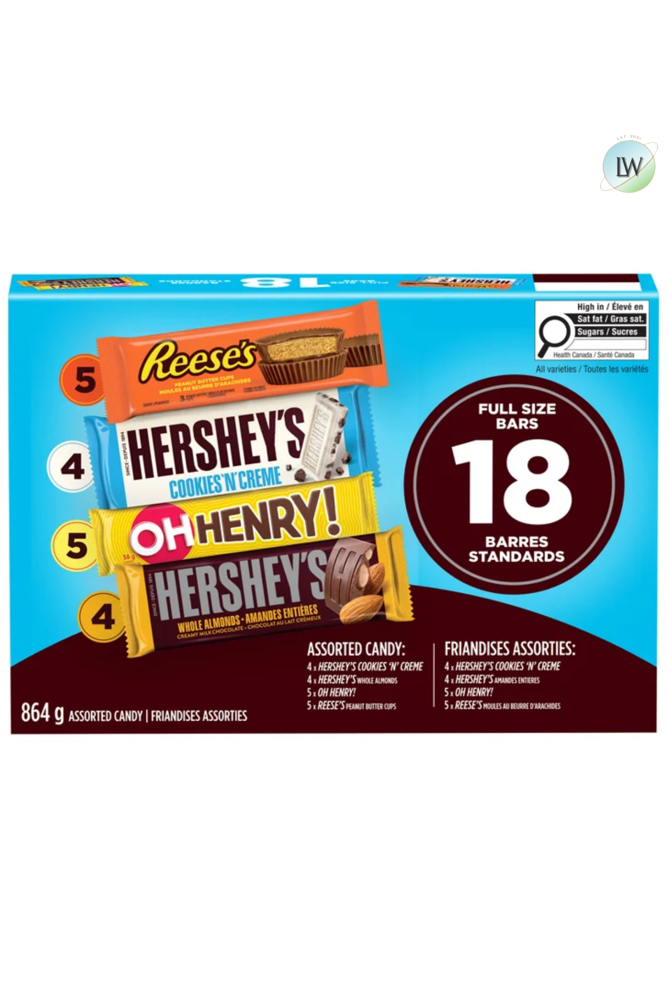 Hershey's Assorted Candy, 864 g