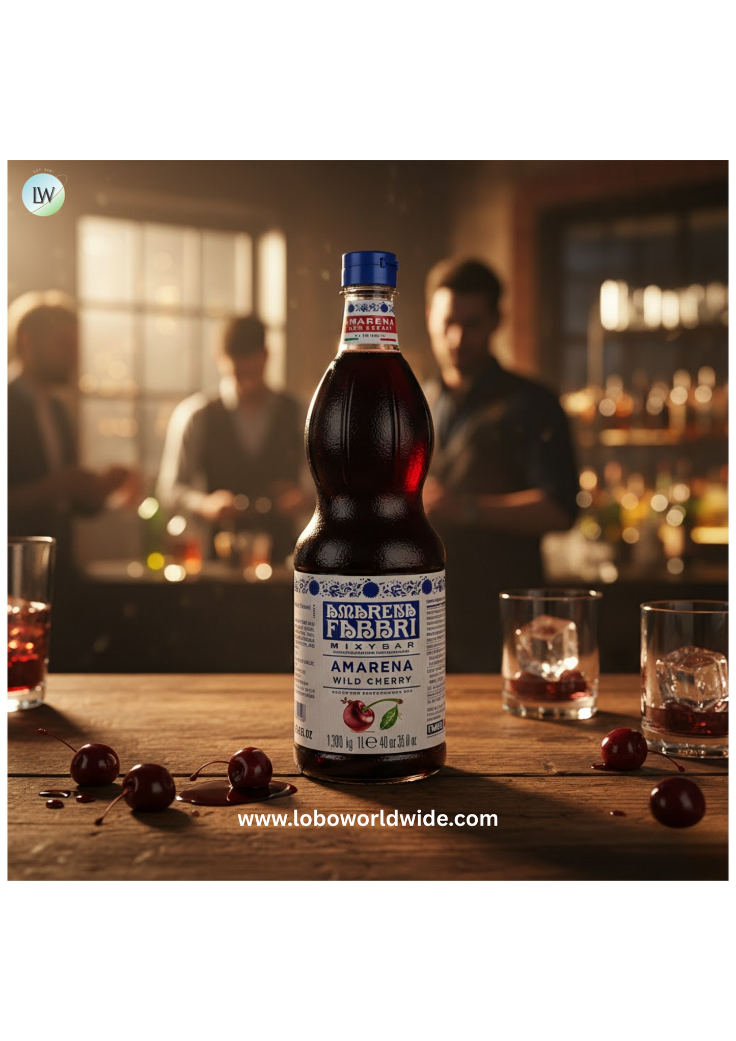 Fabbri Amarena Cherry Mixybar Syrup 1 Liter