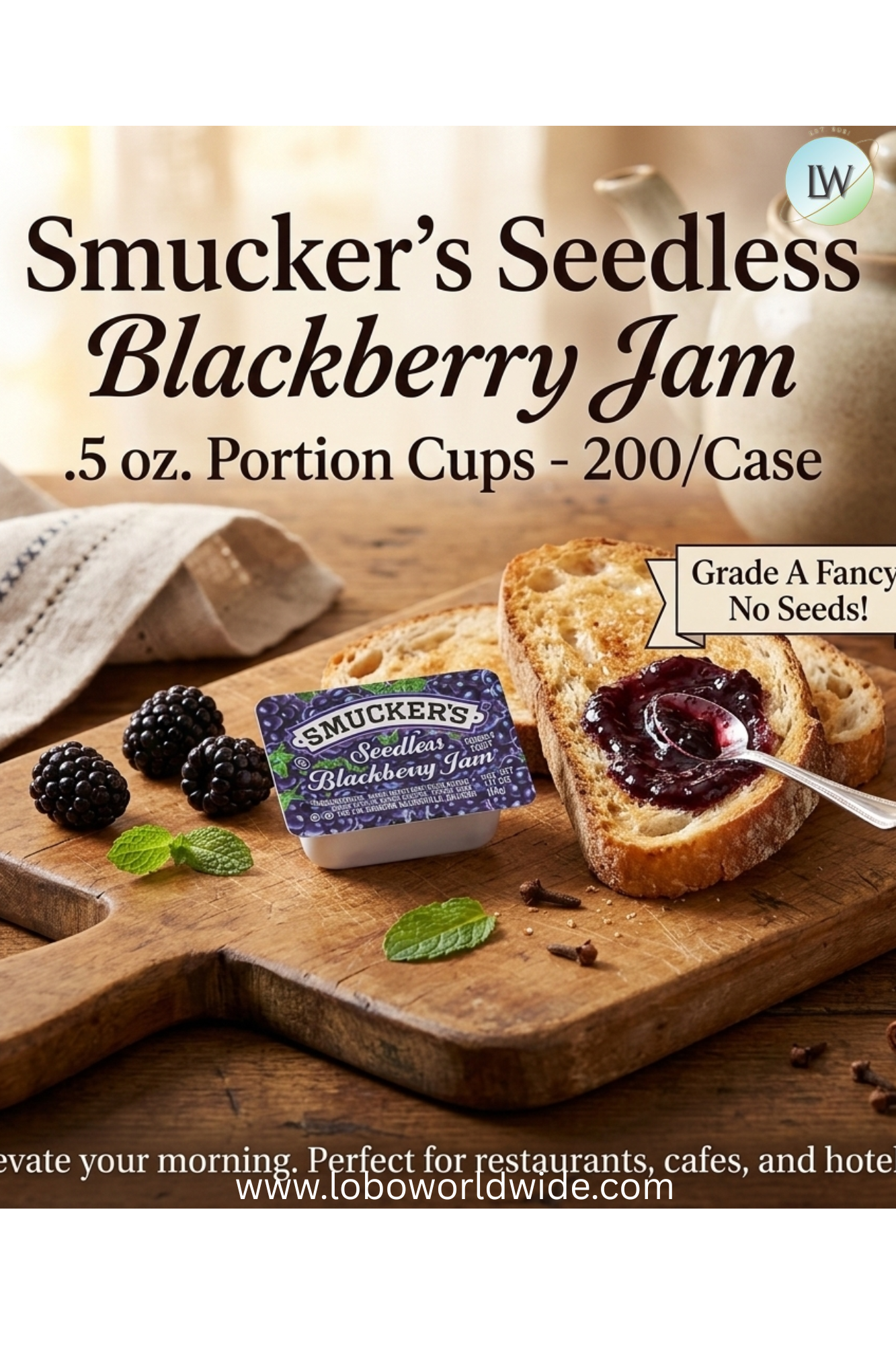 Smucker's Fruit Spreads 0.5 oz. Portion Cups - 200/Case