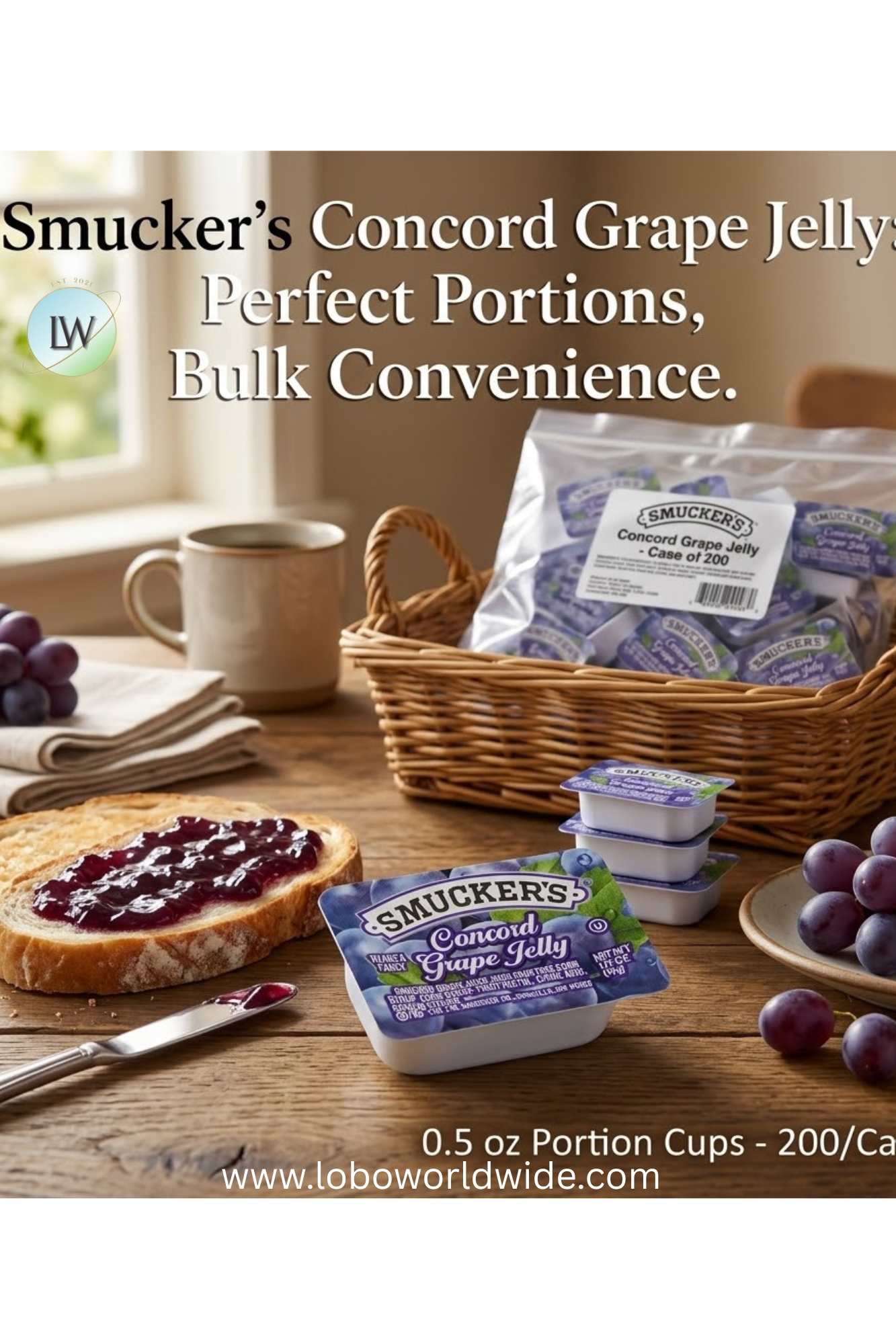Smucker's Fruit Spreads 0.5 oz. Portion Cups - 200/Case