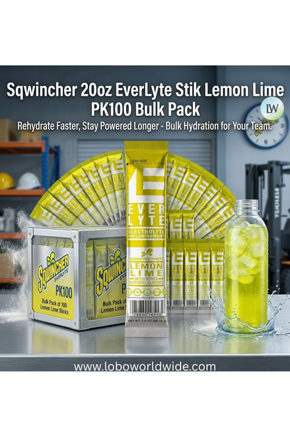Sqwincher20ozEverLyteStikLemonLime, PK100
