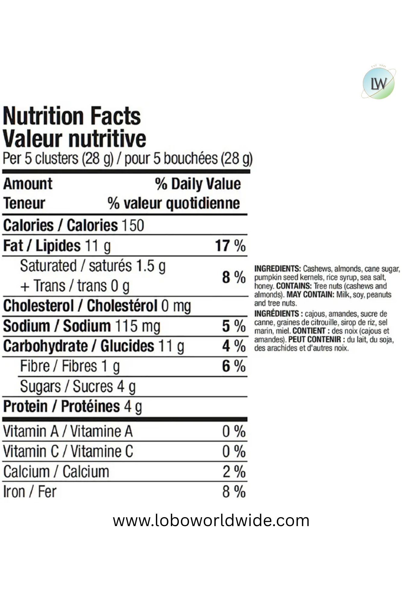 Kirkland Signature Cashew Clusters, 907 g