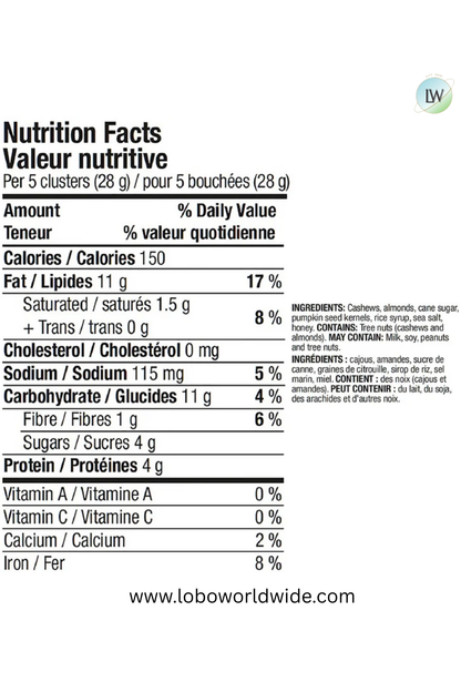 Kirkland Signature Cashew Clusters, 907 g
