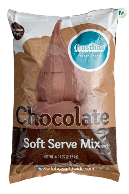Frostline Chocolate Soft Serve Ice Cream Mix 6 lb.