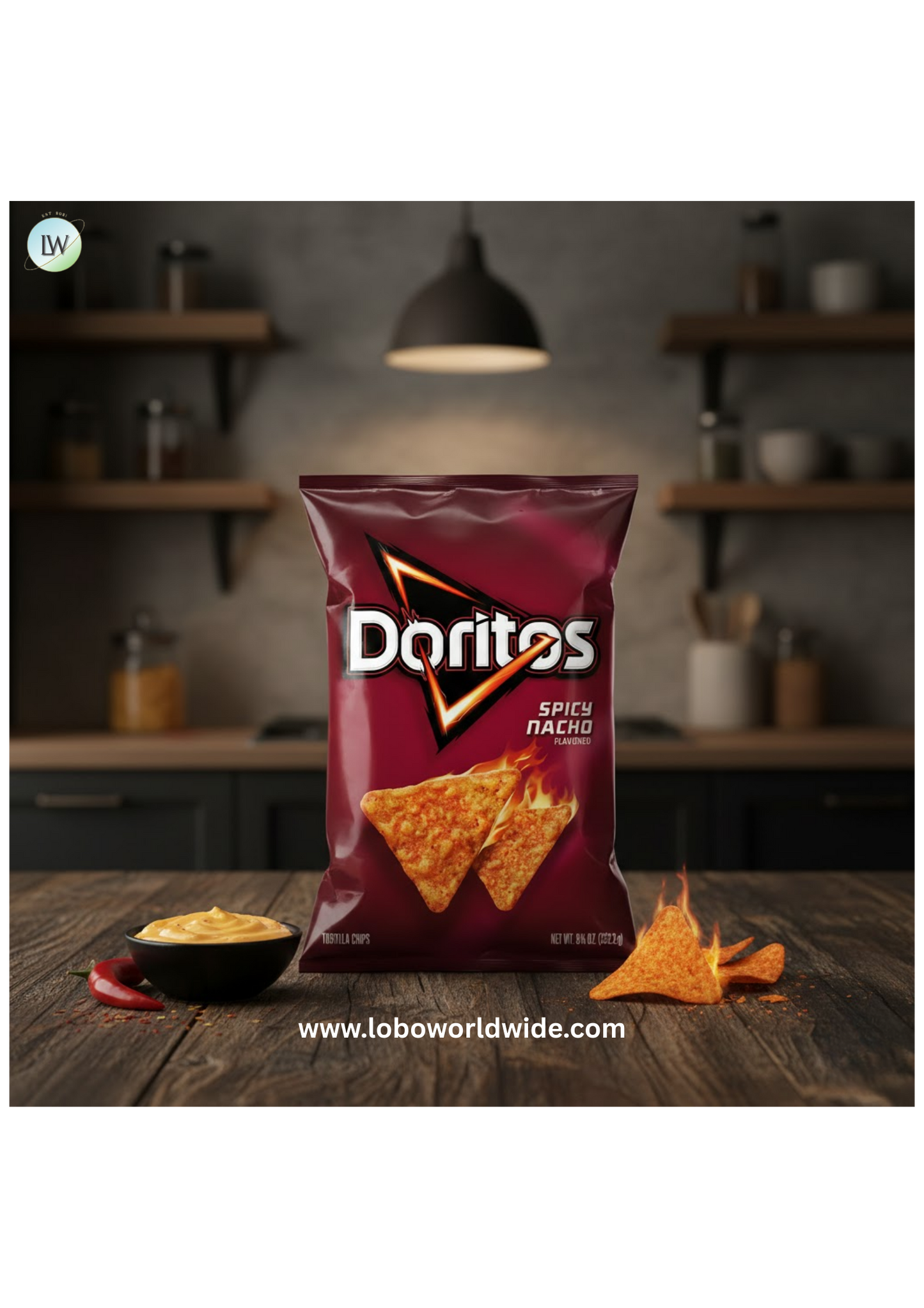 Doritos Spicy Nacho Flavored Tortilla Chips, 9.25 oz Bag