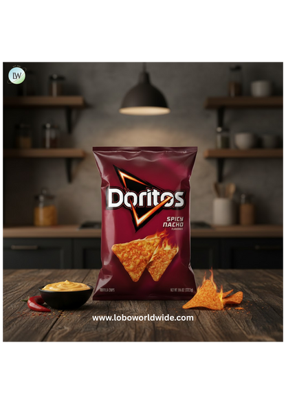 Doritos Spicy Nacho Flavored Tortilla Chips, 9.25 oz Bag