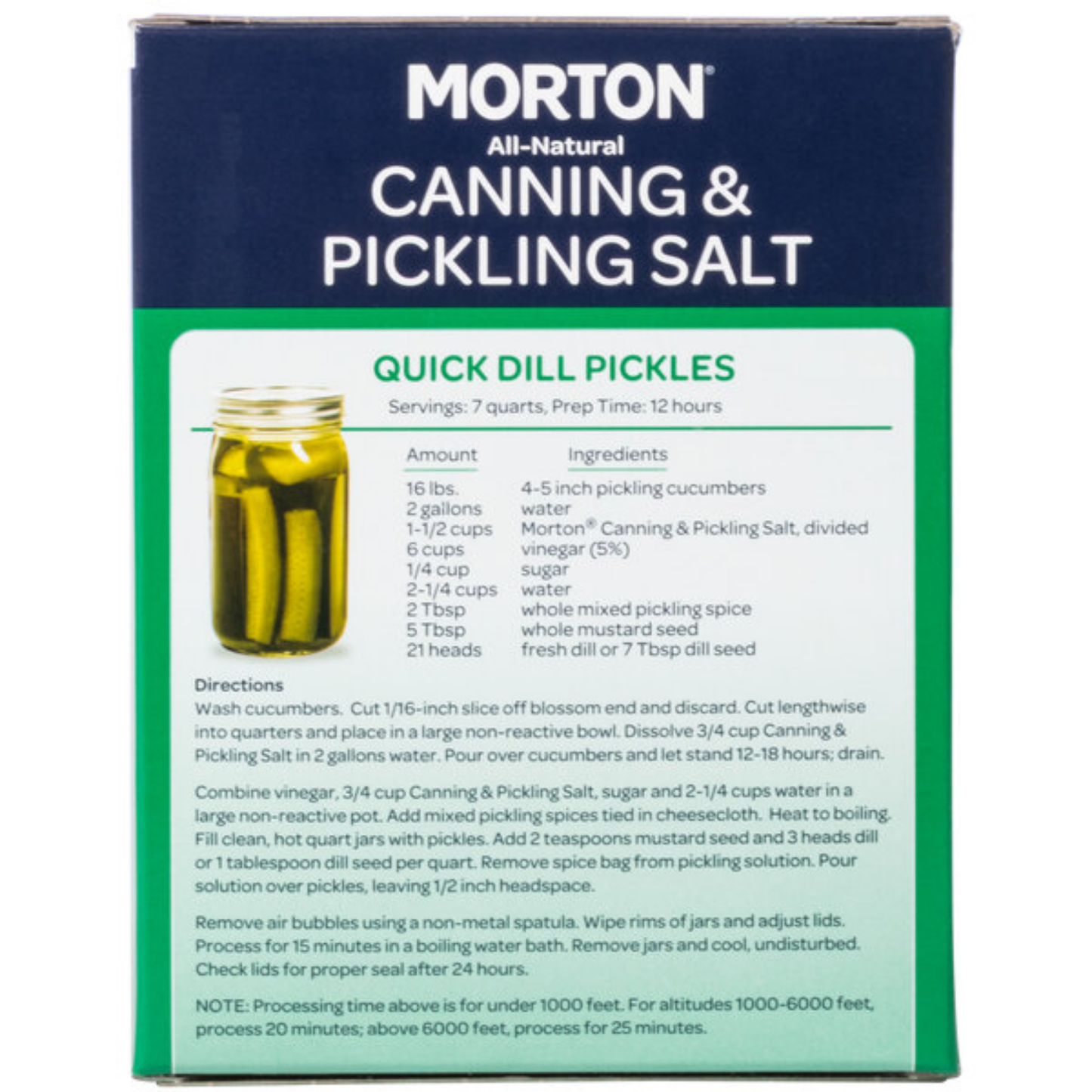Morton 4 lb. Canning and Pickling Salt
