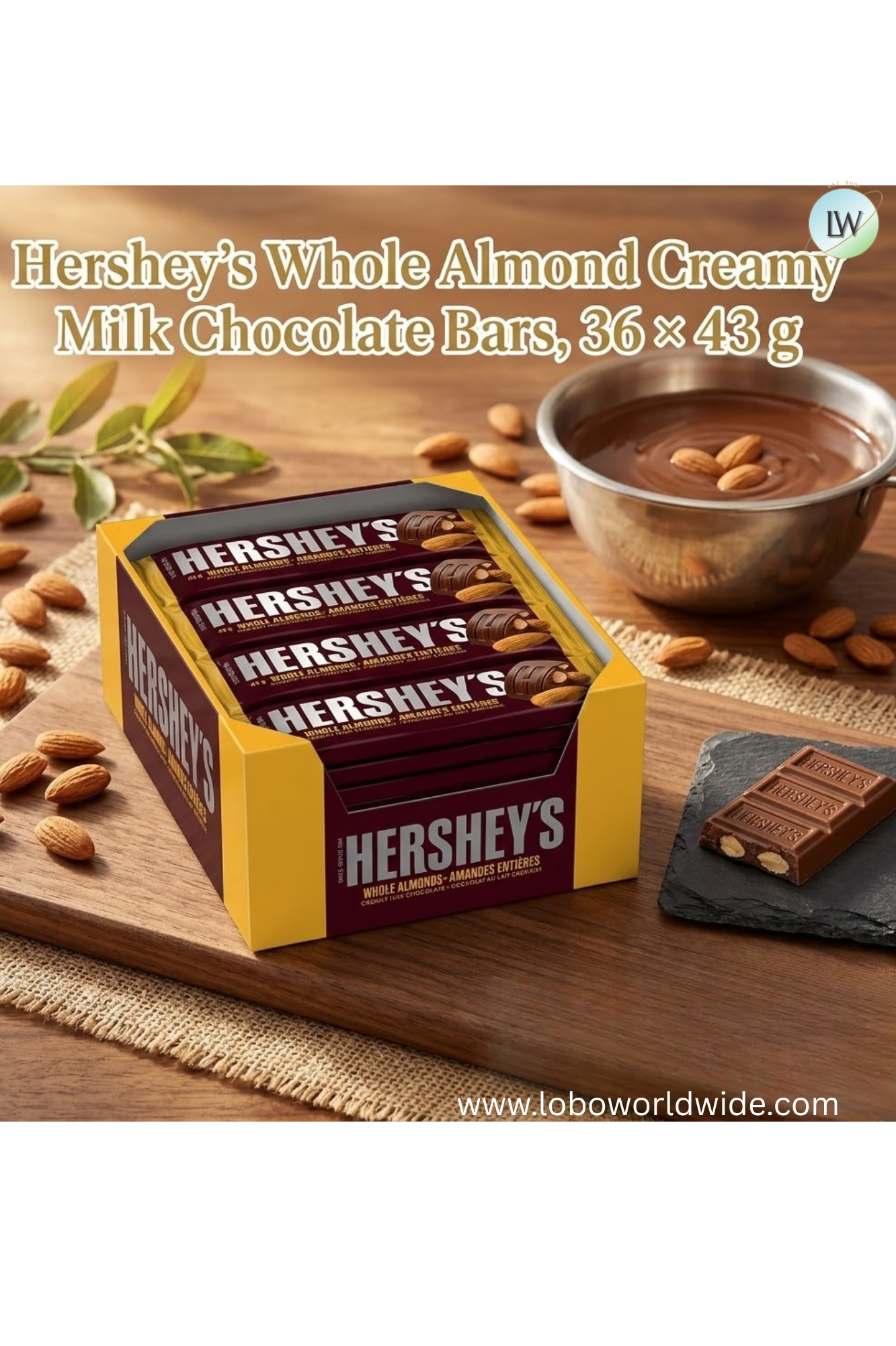 Hershey’s Chocolate Bars, 36ct.