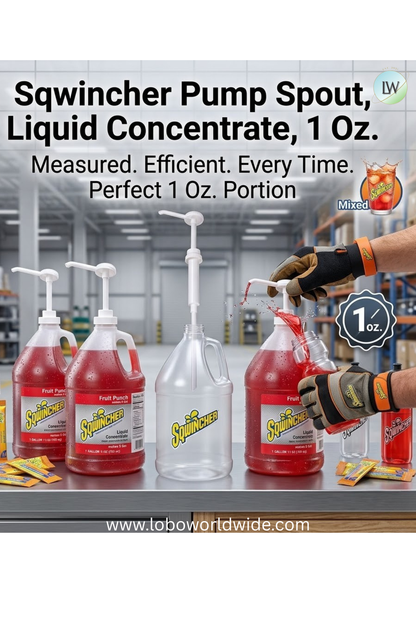 Sqwincher Pump Spout, Liquid Concentrate, 1 Oz.