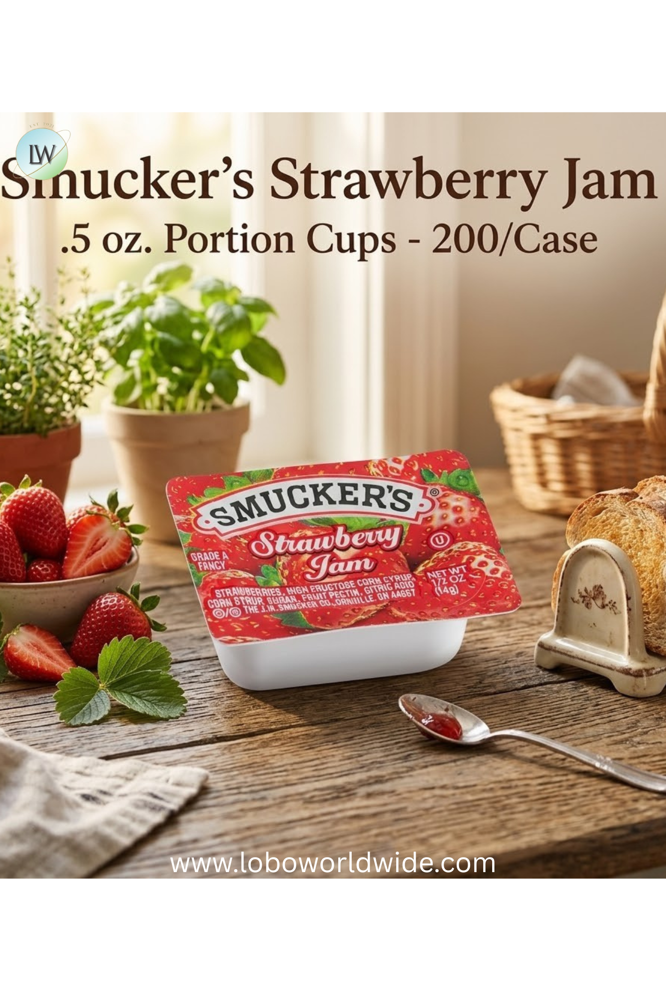 Smucker's Fruit Spreads 0.5 oz. Portion Cups - 200/Case