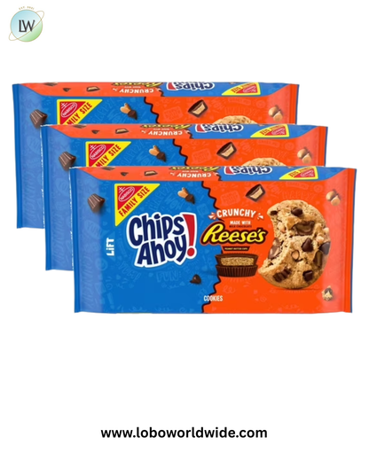 CHIPS AHOY! Cookies with ReeseÕs Peanut Butter Cups, Family Size, 14.25 oz