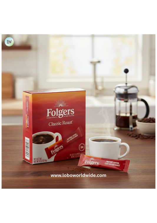 Folgers Classic Roast Instant Coffee Packets - 192/Case