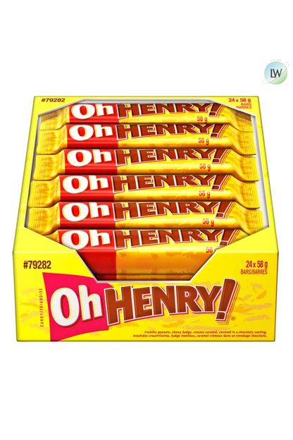 Hershey's Oh Henry! Chocolate Bars, 58 g, 24ct.