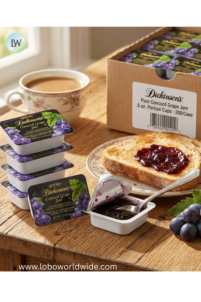 Dickinson's 0.5 oz. Fruit Spread Portion Cups - 200/case