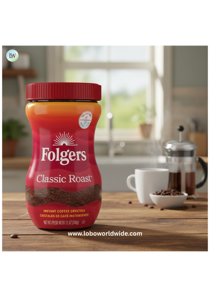Folgers Classic Roast Instant Coffee (Various Sizes)