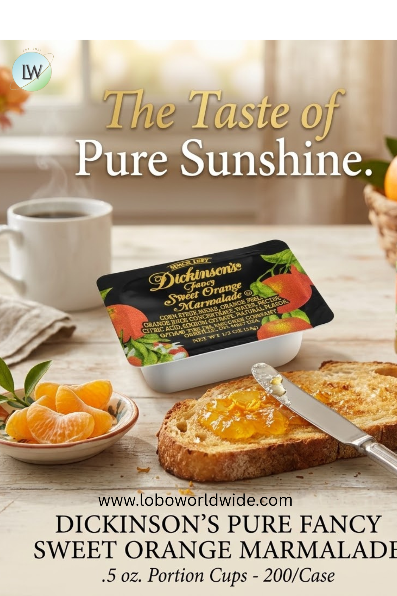 Dickinson's 0.5 oz. Fruit Spread Portion Cups - 200/case
