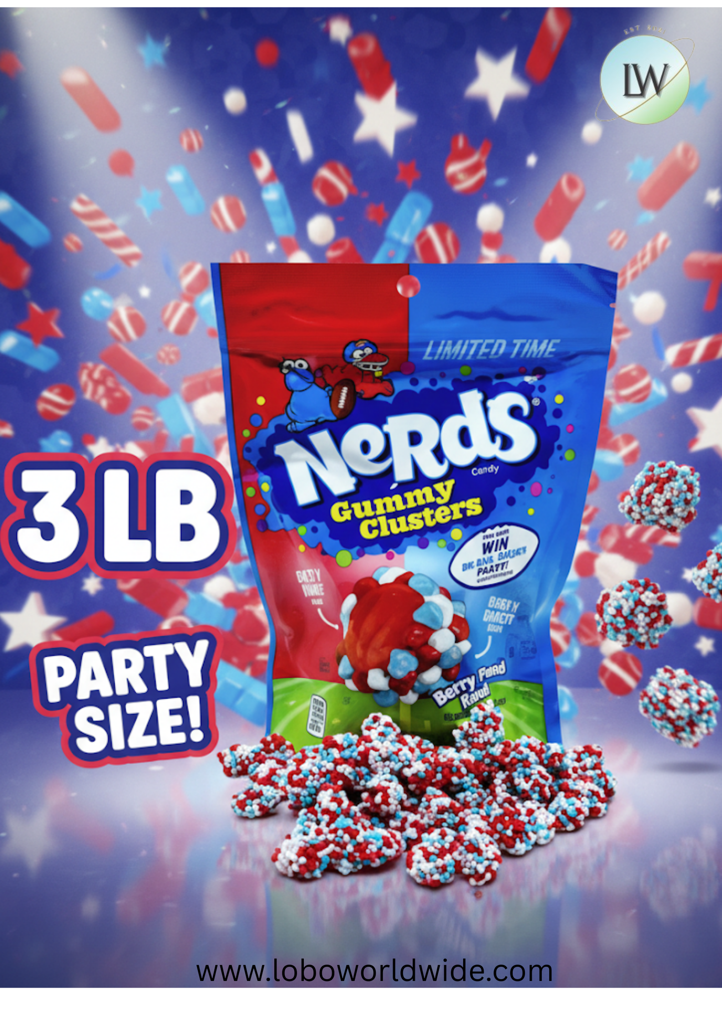 Nerds Gummy Clusters Berry Punch(Various Sizes)