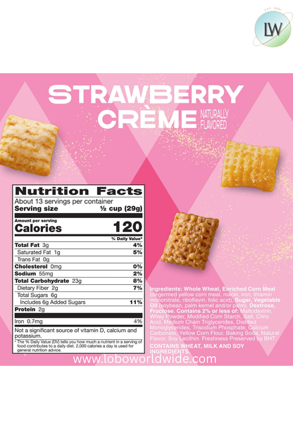 Chex simply Strawberry Crème Flavored Snack Mix, Family Size, 13.5 oz (Various Sizes)