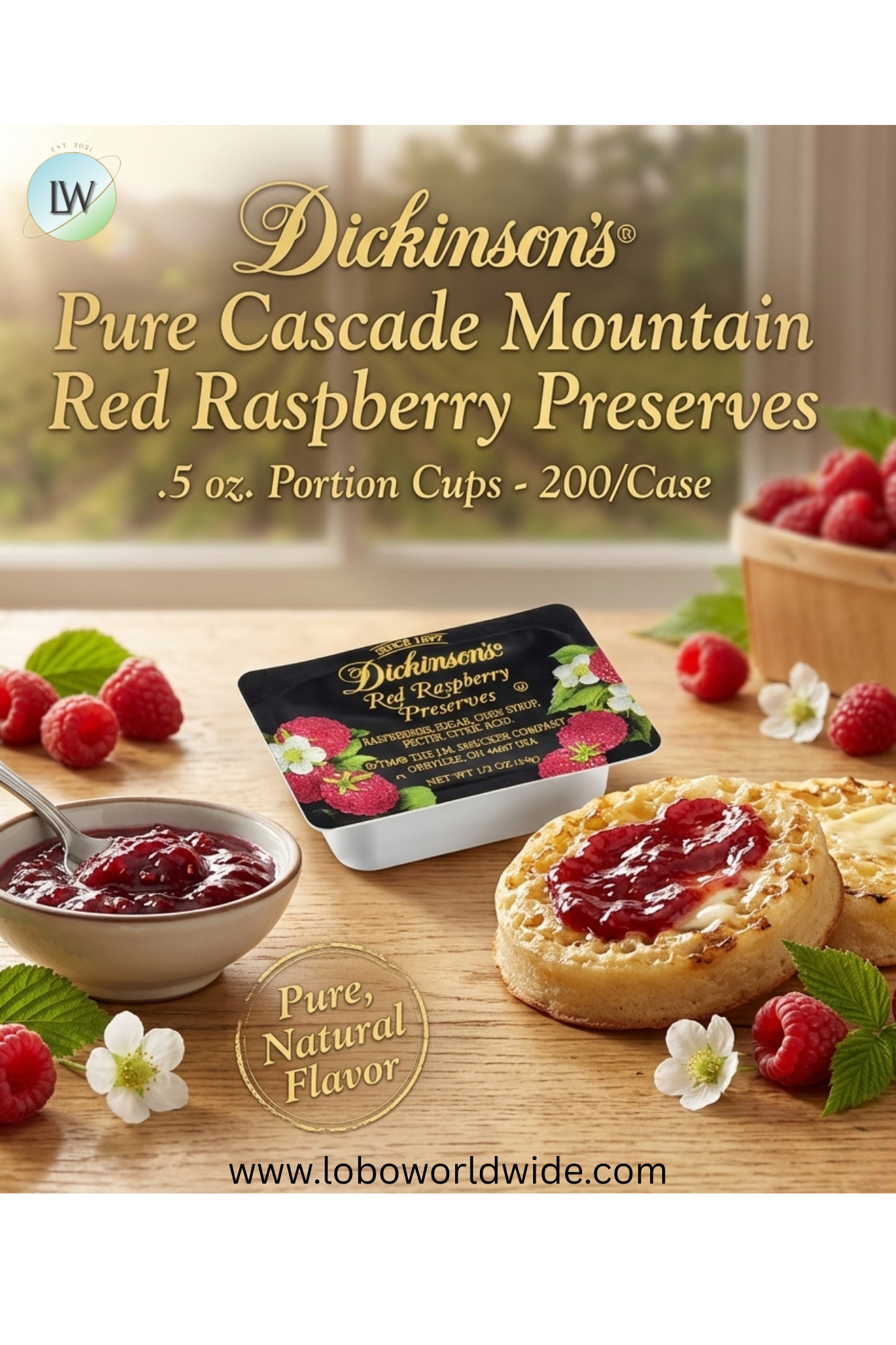 Dickinson's 0.5 oz. Fruit Spread Portion Cups - 200/case