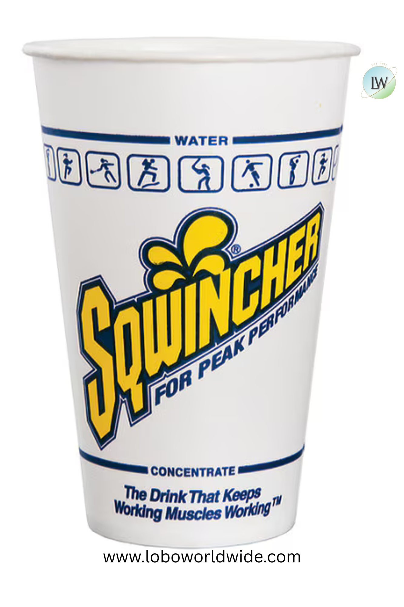 Sqwincher Disposable Cold Cup 12 oz. White, Paper, Pk100