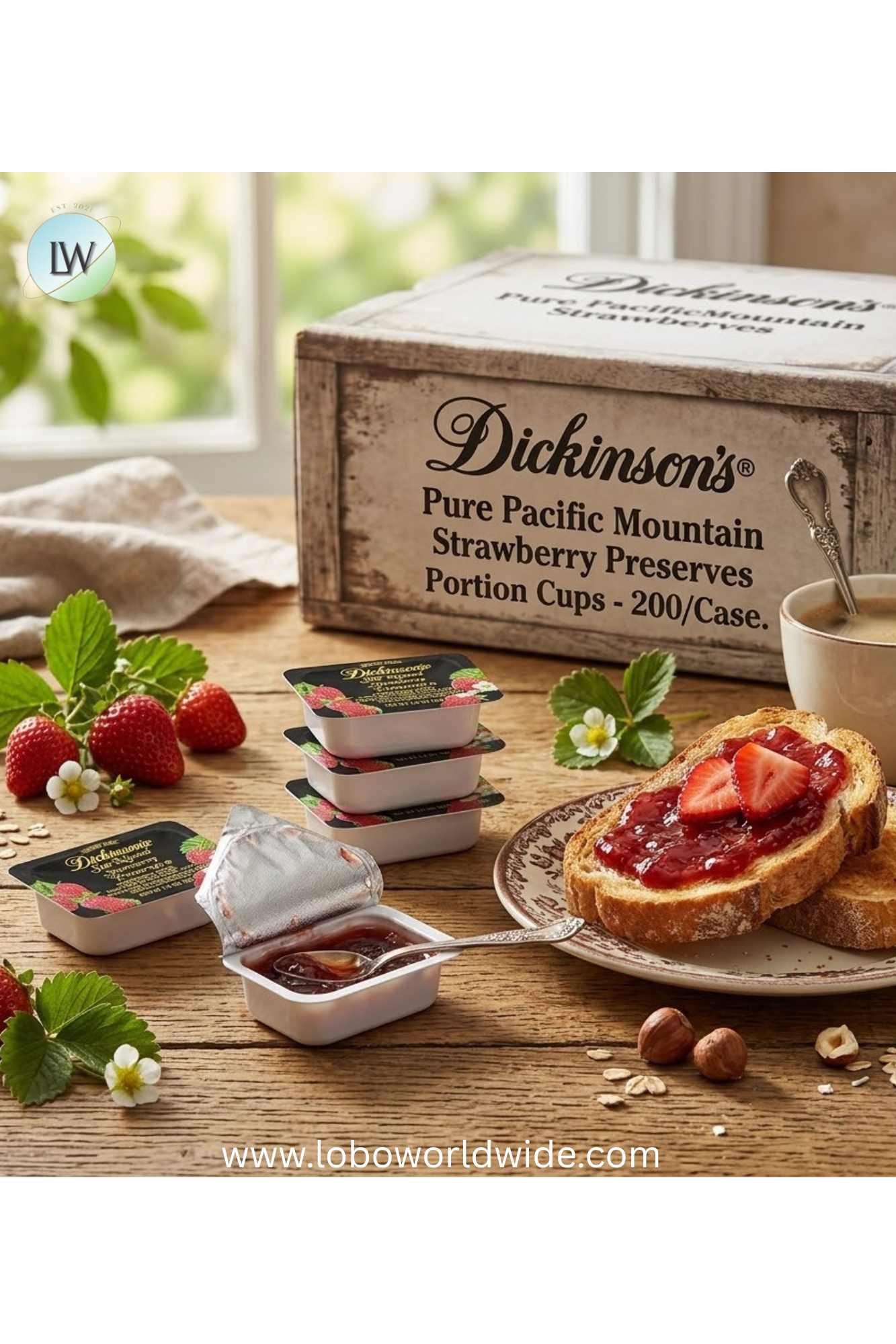 Dickinson's 0.5 oz. Fruit Spread Portion Cups - 200/case