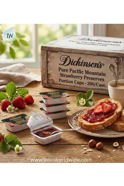 Dickinson's 0.5 oz. Fruit Spread Portion Cups - 200/case