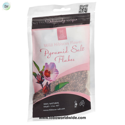 Wild Hibiscus 3.5 oz. Hibiscus Pyramid Salt Flakes