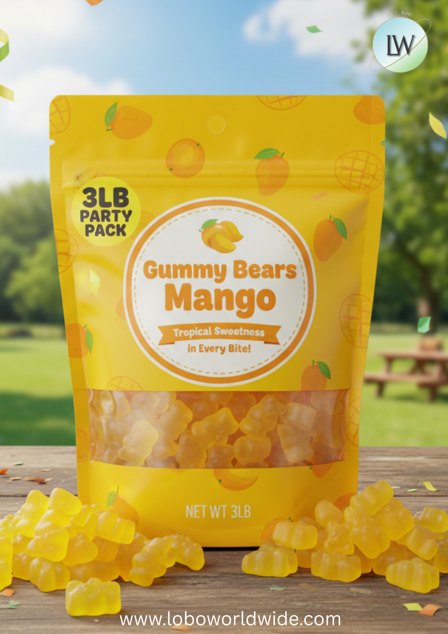 Gummy Bears Mango(Various Sizes)