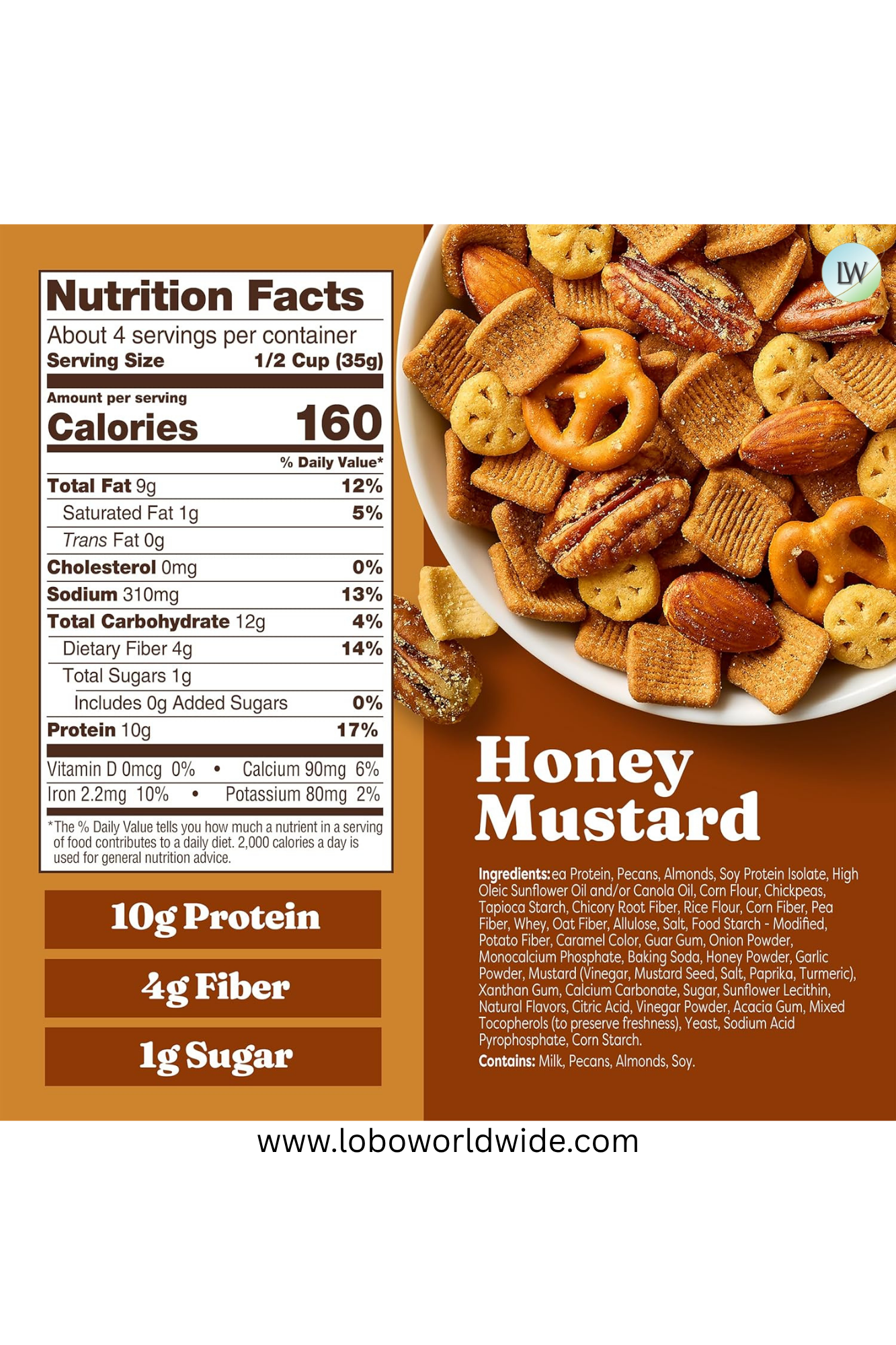Catalina Crunch Protein Snack Mix Honey Mustard, 5.25 oz