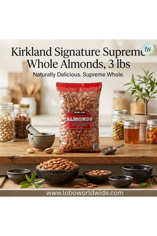 Kirkland Signature Supreme Whole Almonds, 3 lbs