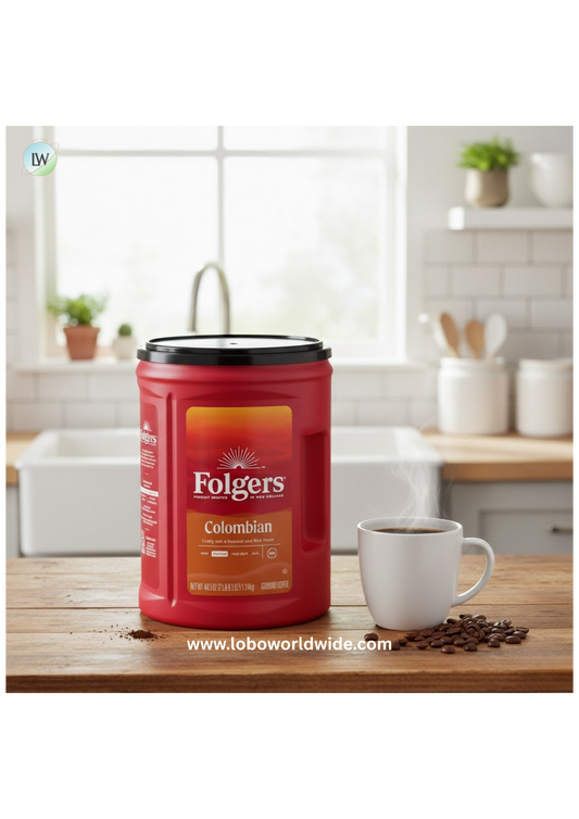 Folgers 100% Medium Roast Ground Colombian Coffee, 40.3 oz.