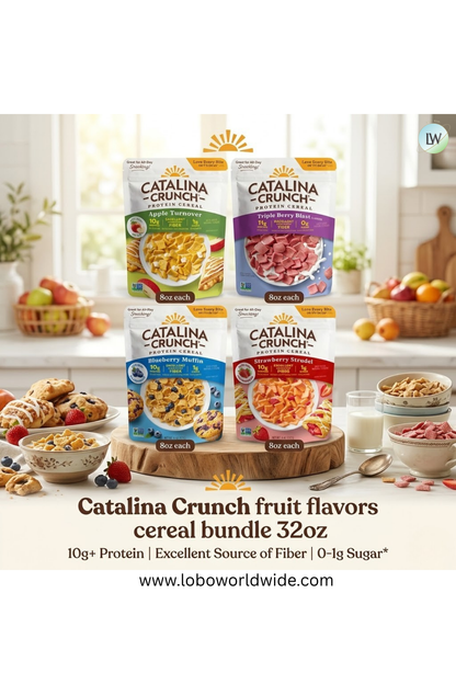 Catalina Crunch fruit flavors cereal bundle 32oz