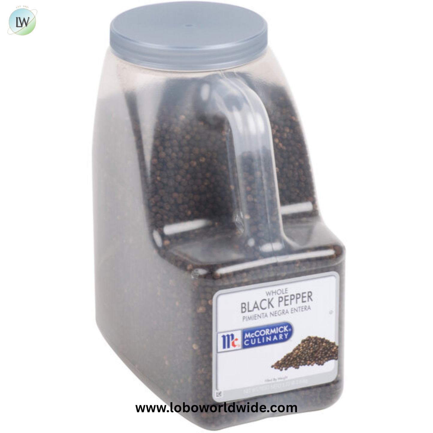 McCormick Culinary Whole Black Pepper - 5.75 lb.