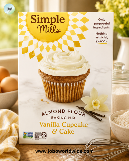 Simple Mills, Almond Flour Baking Mix, Vanilla Cupcake & Cake, 11.5 oz (327 g)