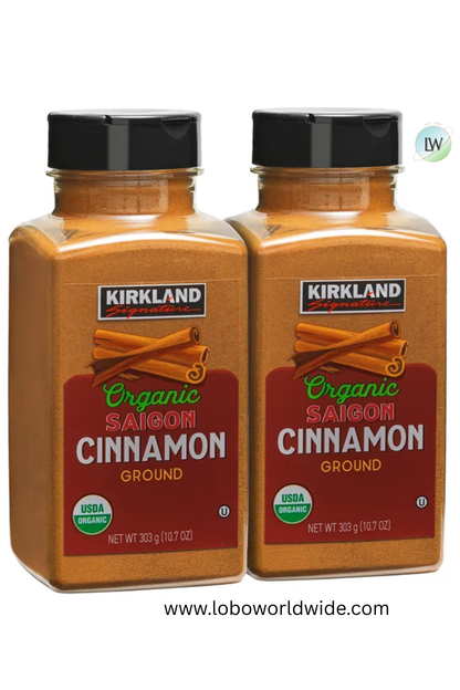 Kirkland Signature Organic Ground Saigon Cinnamon, 10.7 oz., 2-count