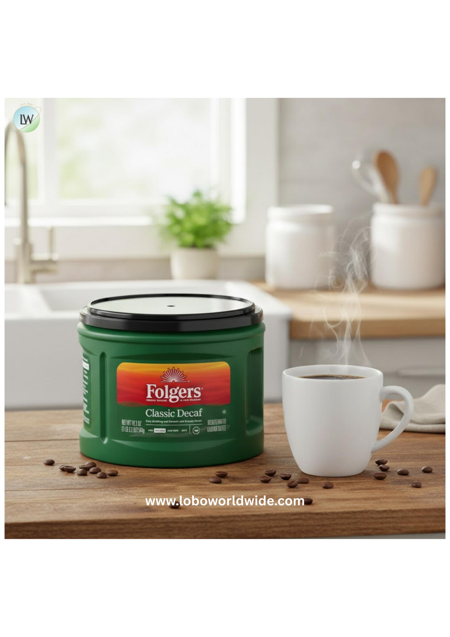 Folgers Classic Decaf Ground Coffee, 10.3 oz