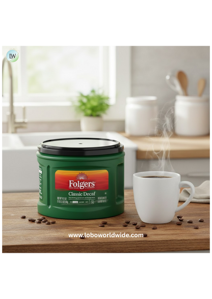 Folgers Classic Decaf Ground Coffee, 10.3 oz