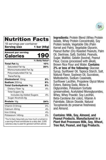 FITCRUNCH High Protein Baked Bars, 1.62 oz. (Pack of 18)