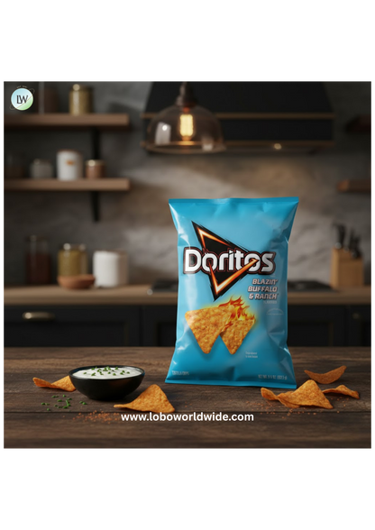 Doritos Blazin' Buffalo & Ranch Flavored Tortilla Chips, 9.25 oz Bag