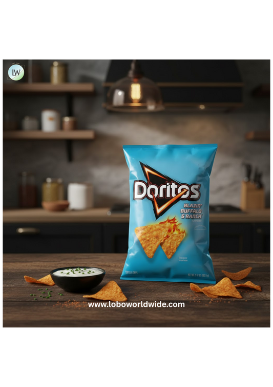 Doritos Blazin' Buffalo & Ranch Flavored Tortilla Chips, 9.25 oz Bag