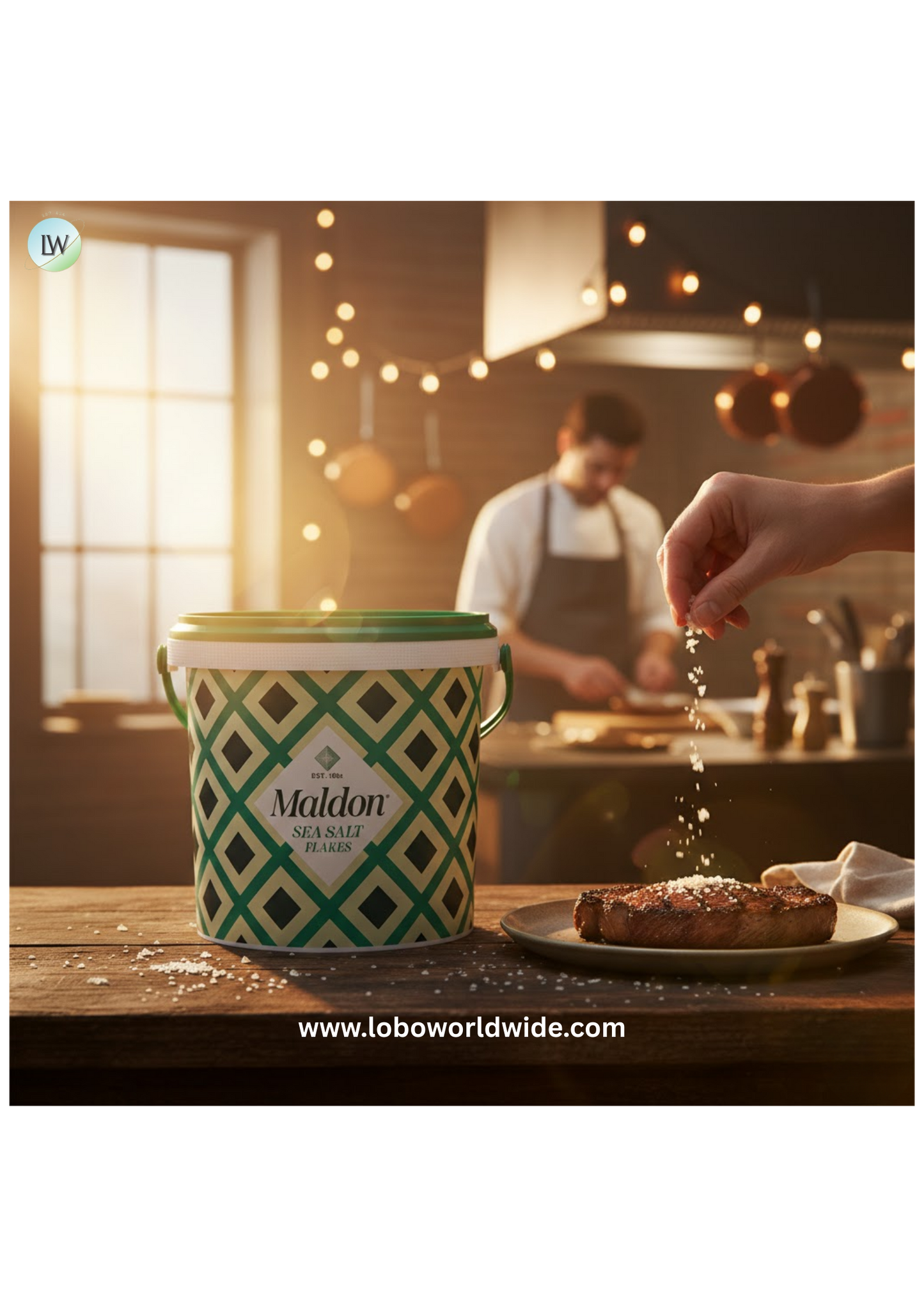 Maldon Sea Salt Bucket 1.25 lb.